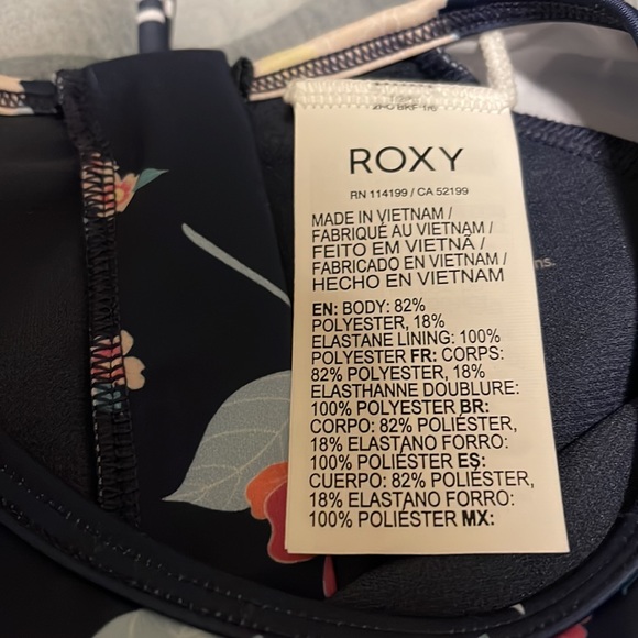 NWT Roxy One Piece Rashguard Swimsuit - Picture 7 of 9